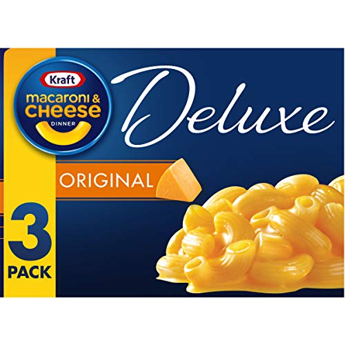 0210000571800 - KRAFT DELUXE ORIGINAL CHEDDAR MACARONI & CHEESE DINNER (3 CT PACK, 14 OZ BOXES)