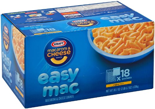 0021000325610 - KRAFT EASY MAC MACARONI & CHEESE DINNER - 18 CT.