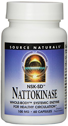 0210780188588 - SOURCE NATURALS NATTOKINASE 100MG, SYSTEMIC ENZYME FOR HEALTHY CIRCULATION, 60 CAPSULES