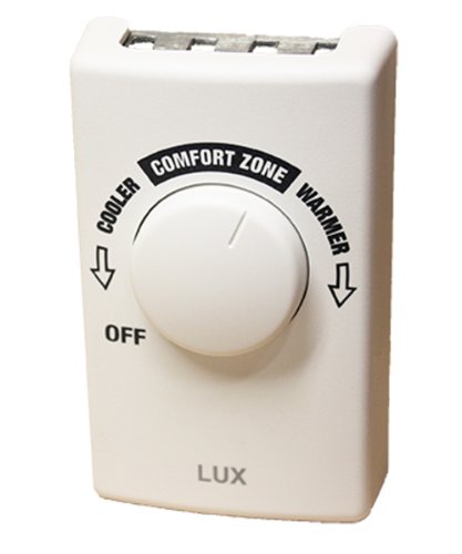 0021079002634 - LUX PRODUCTS LV2 LINE VOLTAGE DOUBLE POLE HEAT THERMOSTAT, STERLING WHITE