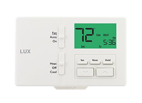 0021079141005 - LUX PRODUCTS TX100E 7-DAY PROGRAMMABLE THERMOSTAT, WHITE