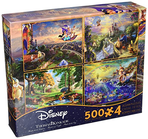 0021081036672 - CEACO 4-IN-1 MULTI-PACK THOMAS KINKADE DISNEY DREAMS COLLECTION PUZZLE