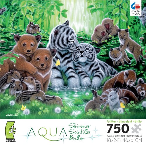 0210811137172 - CEACO AQUA SHIMMER FOREST JIGSAW PUZZLE