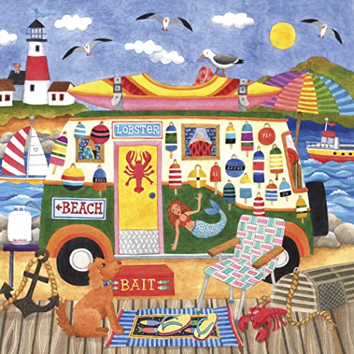 0021081223195 - CEACO - HAPPY CAMPER - DOWNEAST CAMPER - OVERSIZED 300 PIECE JIGSAW PUZZLE