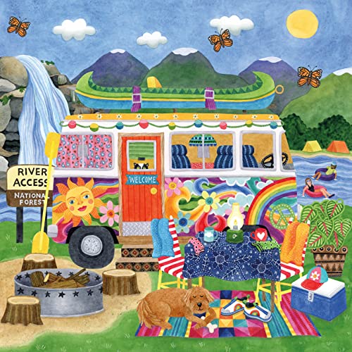 0021081223836 - CEACO - HAPPY CAMPER - WATERFALL CAMPER - 300 PIECE JIGSAW PUZZLE