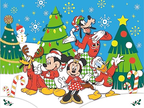 0021081232753 - CEACO - DISNEY TOGETHER TIME HOLIDAY - MICKEY AND FRIENDS SWEATERS - 400 PIECE JIGSAW PUZZLE