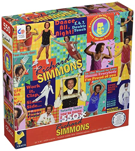 0021081241052 - CEACO 550 PIECE RICHARD SIMMONS - COLLAGE QUOTES, JIGSAW PUZZLE