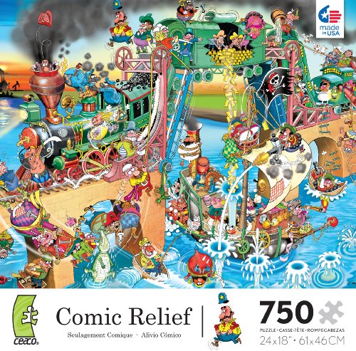 0210812978088 - CEACO COMIC RELIEF PIRATES OF THE MISSISSIPPI JIGSAW PUZZLE