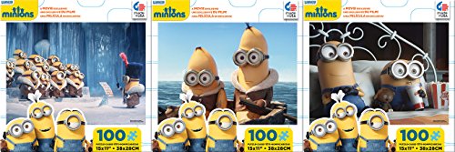 0021081316576 - CEACO PACK OF 3 MINIONS PUZZLE (100 PIECE)