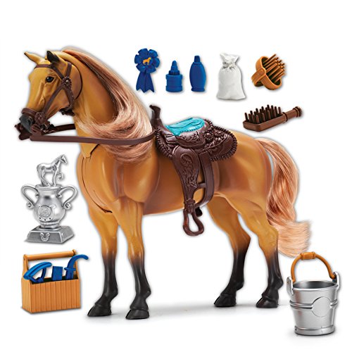 0021105052558 - SUNNY DAYS ENTERTAINMENT BLUE RIBBON CHAMPIONS DELUXE HORSE: QUARTER HORSE TOY