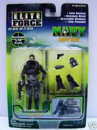 0021105210385 - BBI ELITE FORCE AS REAL AS IT GETS 1:18 NAVY SEAL COMBAT DIVER ACTION FIGURE MOC