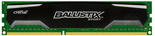 0021111180443 - CRUCIAL BALLISTIX SPORT 4GB SINGLE DDR3 1600 MT/S (PC3-12800) CL9 @1.5V UDIMM 240-PIN MEMORY MODULE BLS4G3D1609DS1S00