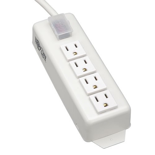 0021111382373 - TRIPP LITE 4 OUTLET HOME & OFFICE POWER STRIP, 6FT CORD WITH 5-15P PLUG (TLM406NC)