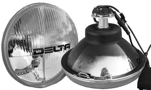 0021146117988 - DELTA LIGHTS (01-1179-LED2) CLASSIC 7 UNIVERSAL HEADLIGHTS WITH H4 LED SYSTEM FOR HIGH/LOW BEAM - 1PR