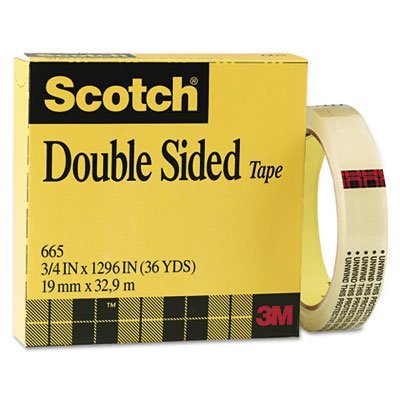 0021200058851 - SCOTCH DOUBLE SIDED TAPE, 3/4 X 1296 INCHES, BOXED