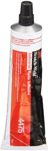 0021200212208 - 3M 4475 INDUSTRIAL PLASTIC ADHESIVE, CLEAR 5 OZ. TUBE (PACK OF 1)