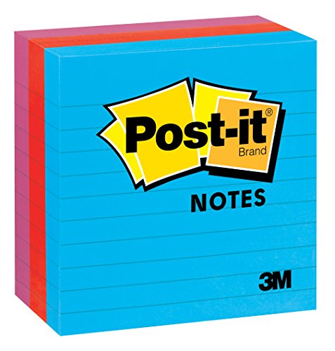0021200418143 - POST-IT NOTES, 4 IN X 4 IN, JAIPUR COLLECTION LINED, 3 PADS/PACK (675-3AUL)