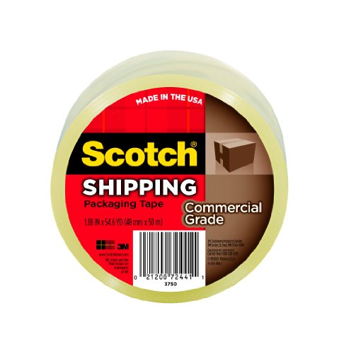 0021200724411 - SCOTCH(R) 3750 COMMERCIAL PERFORMANCE PACKAGING TAPE, 1 7/8IN. X 54.6 YD., CLEAR