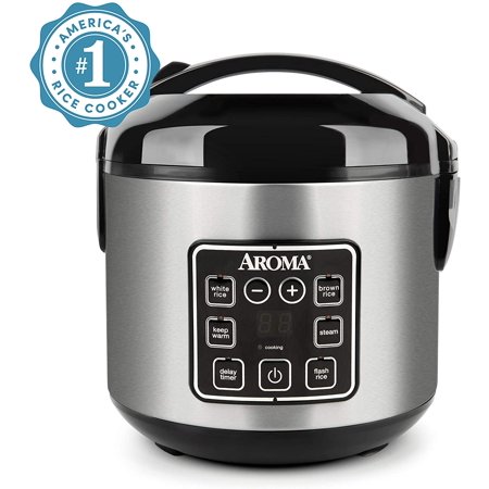 0021241009140 - AROMA 8-CUP DIGITAL RICE COOKER AND FOOD STEAMER