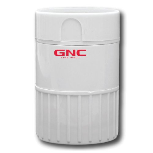 0021331509505 - GNC 3-IN-1 PILL BOX STORAGE SPLITTER-CRUSHER, WHITE (GP-4001)