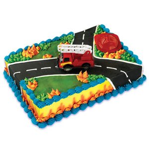 0021466153598 - OASIS SUPPLY CAKE DECORATING KIT, FIRE RESCUE BIRTHDAY