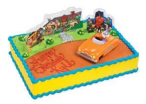 0021466178133 - LOONEY TUNES BUGS BUNNY & DAFFY CAKE TOPPER KIT