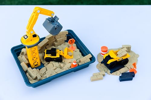 0021664834183 - CAT CONSTRUCTION TOYS, DIG N BUILD DIRT PLAYSET WITH 12 OZ OF COMPOUND - STORAGE CONTAINER