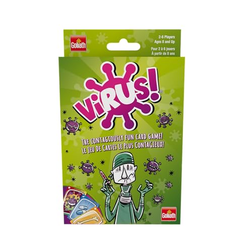 0021853086676 - GOLIATH VIRUS CARD GAME BI-LINGUAL - THE CONTAGIOUSLY FUN CARD GAME FOR 2-6 PLAYERS, AGES 8+