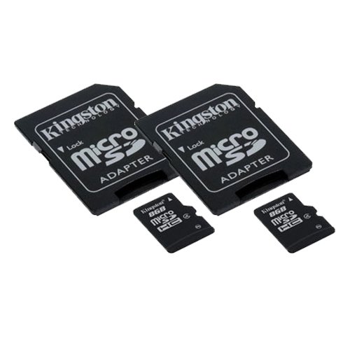 0021859478338 - JVC GZ-HD40 CAMCORDER MEMORY CARD 2 X 8GB MICROSDHC MEMORY CARD WITH SD ADAPTER (2 PACK)