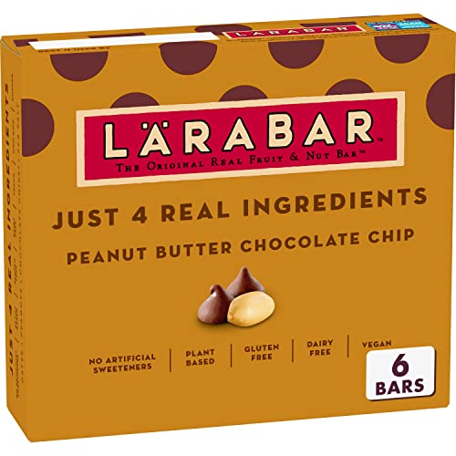 0021908115320 - LARABAR PEANUT BUTTER CHOCOLATE CHIP, GLUTEN FREE FRUIT & NUT BARS, 6 CT