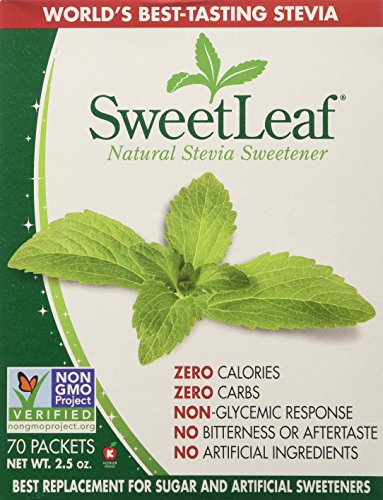 0021959104052 - SWEETLEAF SWEETENER (70-COUNT PACKETS), 2.5-OUNCE BOXES (PACK OF 3)