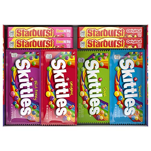 0022000022790 - SKITTLES & STARBURST CANDY FULL SIZE VARIETY MIX 62.79-OUNCE 30-COUNT BOX