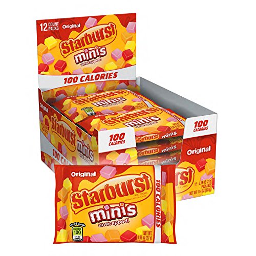 0022000126528 - STARBURST MINIS 100 CALORIES ORIGINAL FRUIT CHEW CANDY .95-OUNCE BAG (PACK OF 12)