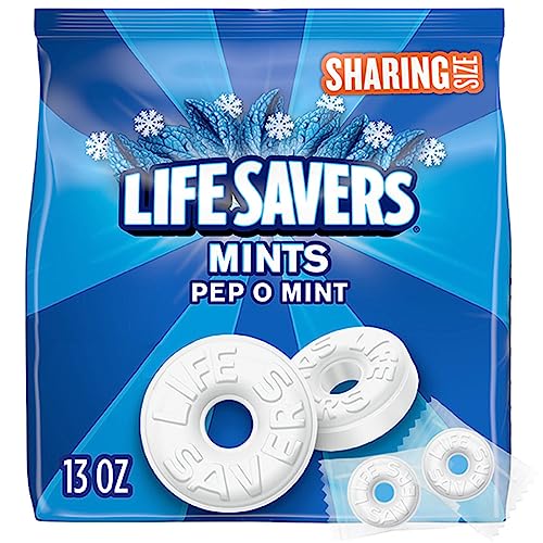 0022000290533 - LIFE SAVERS PEP-O-MINT BREATH MINTS HARD CANDY, SHARING SIZE, 13 OZ BAG