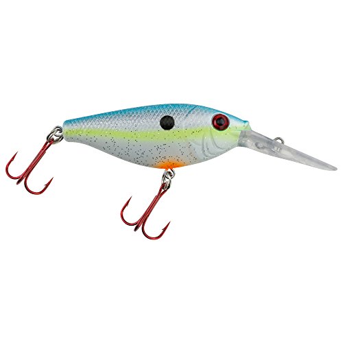 0022021603190 - JOHNSON CRAPPIE BUSTER CRANKS HARD BAIT (2 1/8-INCH), RACY SHAD, 3/8-OUNCE