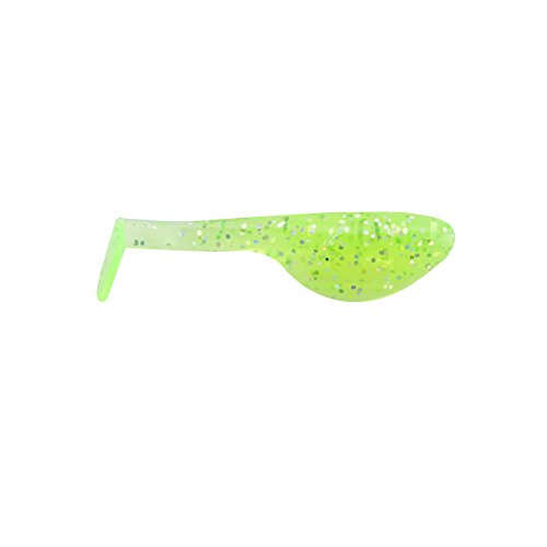 0022021615094 - JOHNSON CRAPPIE BUSTER SHAD SWIMMER FISHING BAIT, 2, CLEAR CHARTREUSE SPARKLE