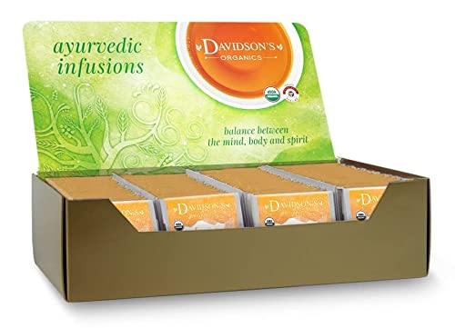 0022045013036 - DAVIDSONS ORGANICS, AYURVEDIC INFUSIONS, ENERGIZE, 100-COUNT INDIVIDUALLY WRAPPED TEA BAGS