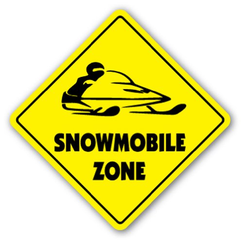 0022099357353 - SNOWMOBILE ZONE SIGN NEW SNOW MOBILE ARCTIC CAT GIFT