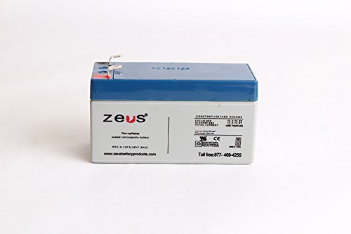 0022099874485 - 12V 1.3AH ZEUS BATTERY PRODUCTS PC1.3-12 PC1.3-12F1 SLA BATTERY - REPLACES LC-R122R2P, PS-1212, UB1213, NP1.3-12
