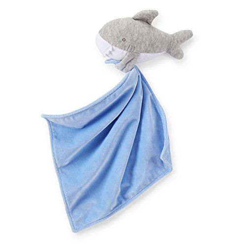 0022253323040 - CARTERS SHARK SECURITY BLANKET (ONE SIZE, BLUE)