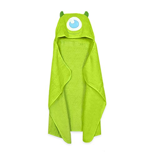 0022266115717 - DISNEY BABY PUPPET HEAD TOWEL SET, LIME GREEN MONSTERS MIKE