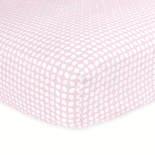 0022266131649 - CARTER'S COTTON FITTED CRIB SHEET, SOFTLY PINK TILE