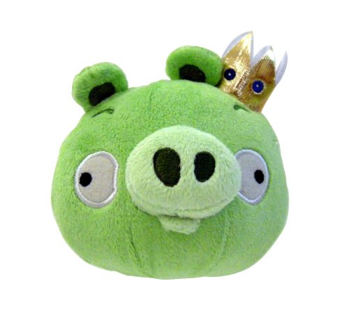0022286909563 - ANGRY BIRDS PLUSH 5-INCH KING PIG WITH SOUND