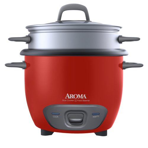 0223375753177 - AROMA 14-CUP (COOKED) (7-CUP UNCOOKED) POT STYLE RICE COOKER AND FOOD STEAMER (ARC-747-1NGR)
