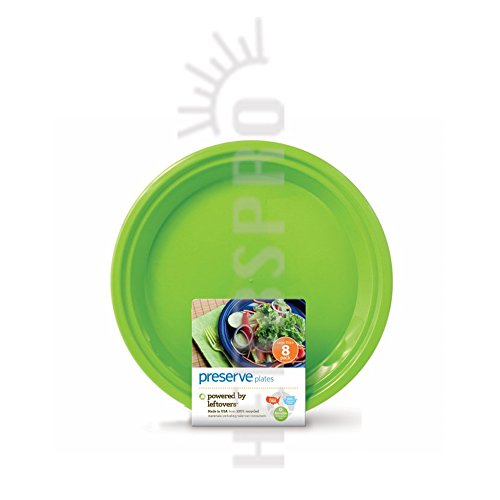 0223375763701 - PRESERVE LARGE ON THE GO PLATES, 10.5 8PK, APPLE GREEN