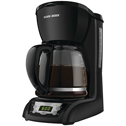 0223376723650 - BLACK & DECKER DLX1050B 12-CUP PROGRAMMABLE COFFEEMAKER WITH GLASS CARAFE, BLACK