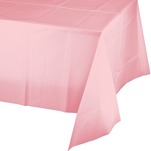 0223390740435 - CREATIVE CONVERTING TOUCH OF COLOR PLASTIC TABLE COVER, 54 BY 108-INCH, CLASSIC PINK
