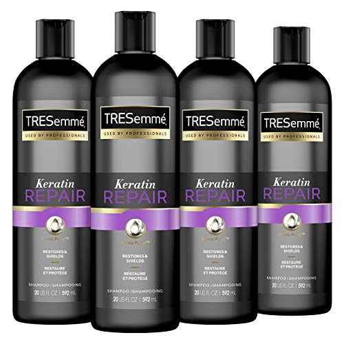 0022400008714 - TRESEMMÉ SHAMPOO FOR DAMAGED HAIR KERATIN REPAIR RESTORES AND SHIELDS HAIR FROM DAMAGE 20 OZ 4 COUNT