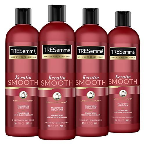 0022400008721 - TRESEMMÉ KERATIN SMOOTH SHAMPOO FOR DRY HAIR KERATIN SMOOTH SLEEK LOOK FOR UP TO 72 HOURS 592 ML 4 COUNT