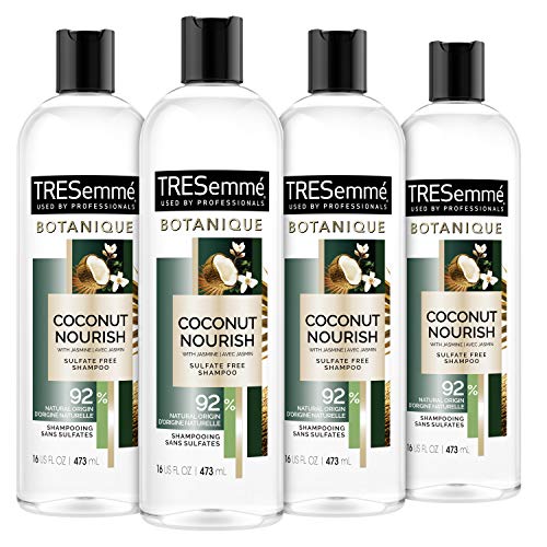 0022400008820 - TRESEMMÉ BOTANIQUE SHAMPOO FOR DRY, FRIZZY HAIR BOTANIQUE COCONUT NOURISH 92% DERIVED NATURAL MATERIALS WITH PROFESSIONAL PERFORMANCE FOR DRY HAIR 16 OZ 4 COUNT